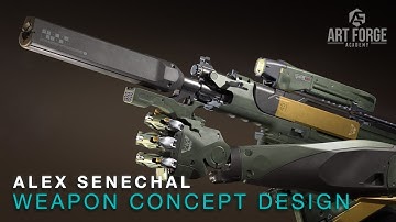 How to Approach Sci-Fi Weapon Design – Alex Senechal’s Pro Tips