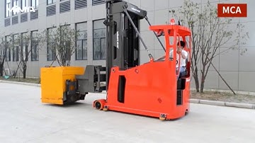 MIMA seat on type 3 way pallet stacker rated capacity:1500kg (narrow aisle forklift) for sale