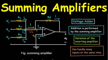 Summing Amplifiers - Op Amp Circuits | Electrical Engineering