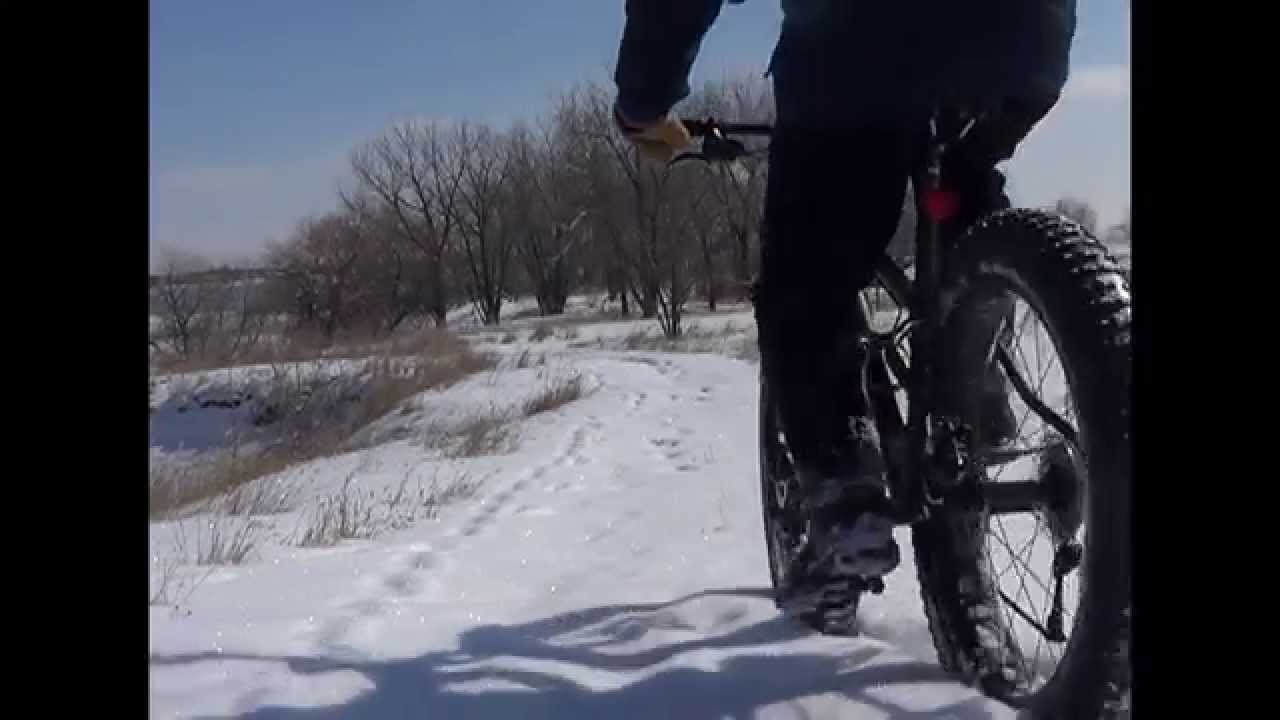 Fat Tire Snow Bike Fun YouTube