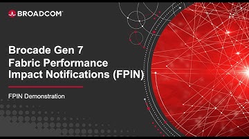 Brocade Gen 7 Making End Devices Aware with FPIN (Fabric Performance Impact Notifications)