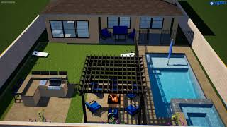 Chaney Backyard Oasis 2021- Thunderbird Pools and Spas
