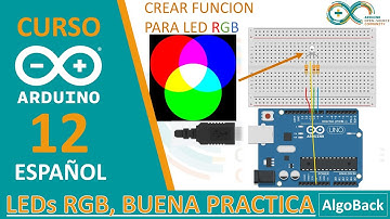Como usar un LED RGB en arduino | controlar LED RGB  | Video 12 | Curso Arduino desde 0 en Español