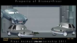 |CARS 2| Finn McMissile Test Animation with Sound Part 3