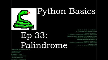 Python Basics String Palindrome