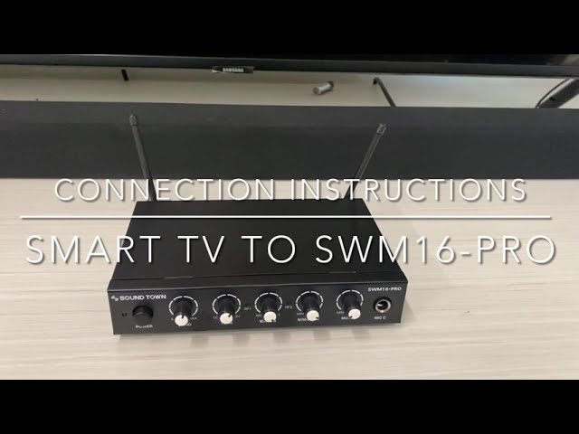 Sound Town SWM16-PRO™ Karaoke Mixer System | How to connect to a digital optical (Toslink) device. class=
