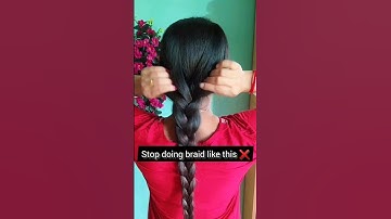 Try this easy braid hairstyle hack #hairstyle #hairtutorial #hacks #shorts #braids #hair #viralshort