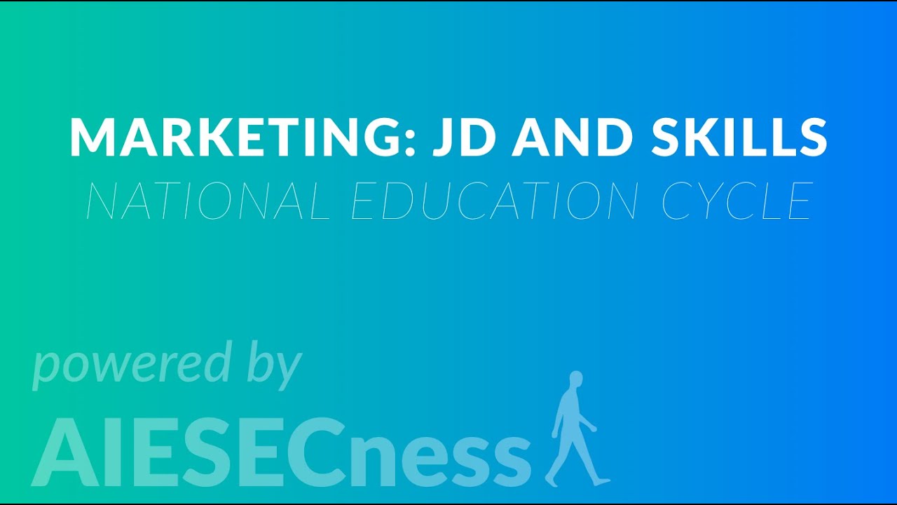 Marketing: JD and skills