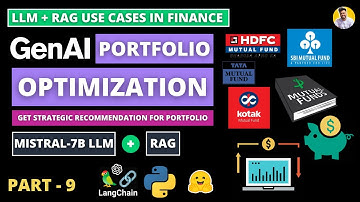 GenAI Financial Portfolio Optimization [Mutual Funds & Stocks] | LLM + RAG | Zypher 7B LLM [Mistral]