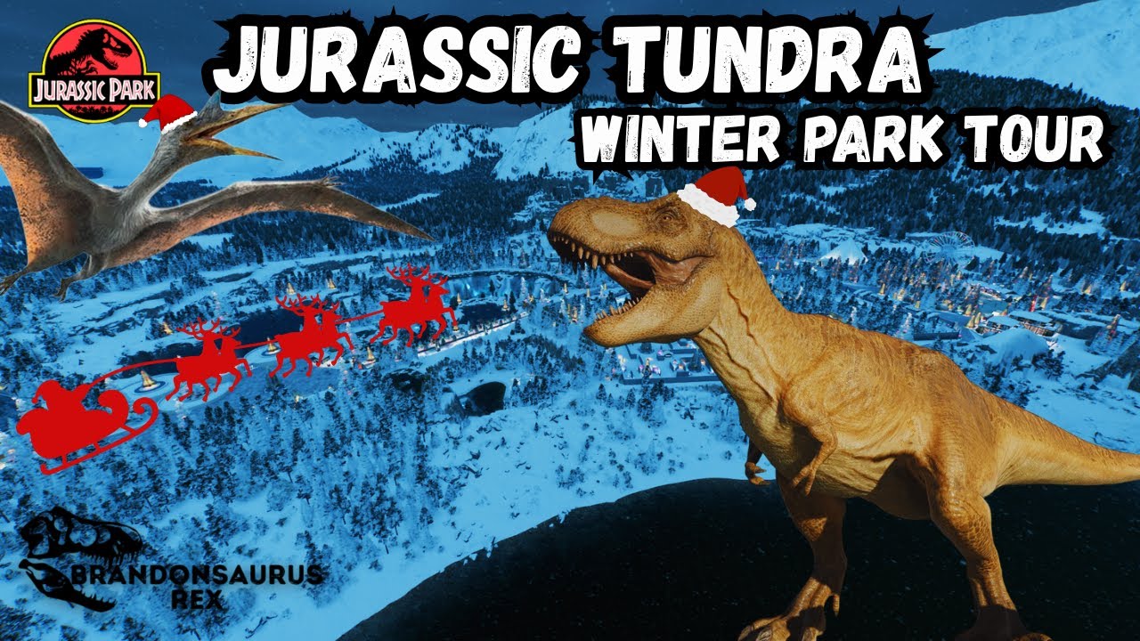 Jurassic Tundra Winter Park Tour | Jurassic World Evolution 3 Full Park Build