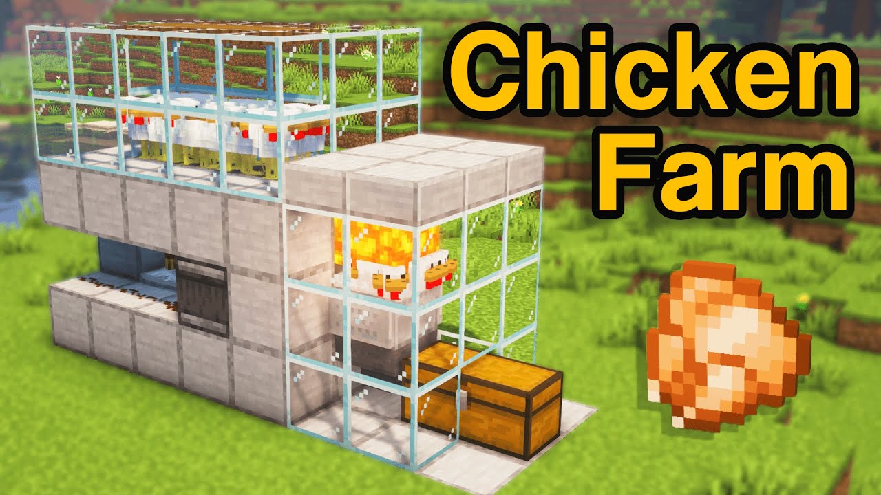 Minecraft Cooked Chicken Farm YouTube minecraft-cooked-chicken-farm-youtube