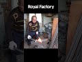 the process of a blacksmith making handmade &quot;hoe&quot; #shorts