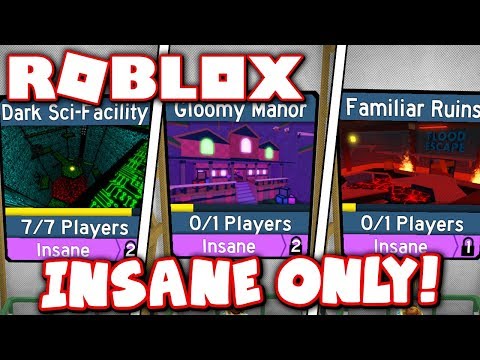 Flood Escape 2 Insane Maps Only Challenge Roblox Youtube - roblox flood escape 2 test map chaos facility insane multiplayer glitch round youtube