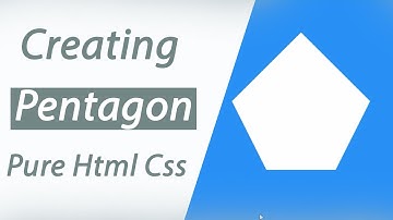 Creating a Pentagon with CSS | CSS Shape Pentagon | CSS tutorial||Pure Html Css