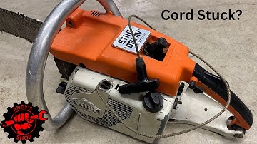 Stihl 031 AV Fix Stuck Recoil Cord