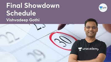 Final Showdown Schedule | GATE 2022 | Vishvadeep Gothi
