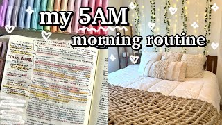 my *ideal* 5AM morning routine🌅🌷✨ Bible study, skin care, gym, grwm