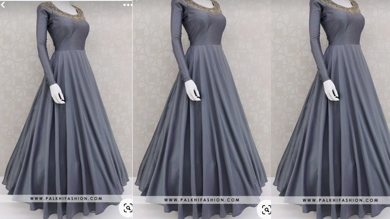 umbrella gowndress cutting and stitching  78 years girl dress cutting  and stitching  YouTube