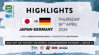 Japan vs. Germany 2024 IIHF Ice Hockey U18 World Championships, Division 1A
