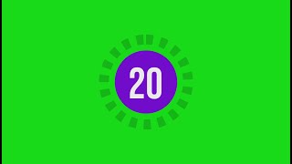 20 Seconds Countdown Green Screen