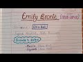 Emily Bronte | Important Points | Major Works | Master Cadre English | UGC NET English 