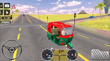 auto rickshaw driving simulator🛺tuk tuk auto rickshaw stunt!android games 2023
