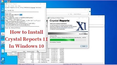 Hướng dẫn cài đặt crystal report 11 năm 2024