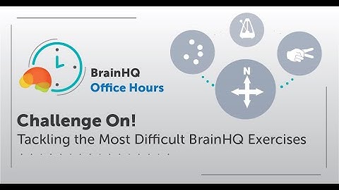 BrainHQ Office Hours: Challenge On! Tackling the Most Difficult BrainHQ Exercises