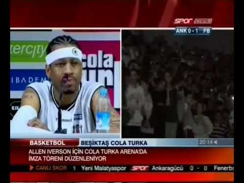 Allen Iverson unveiled at press conference for Bes...