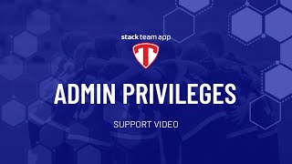 Admin Privileges (Full & Restricted) - Help Video | Stack Team App screenshot 5