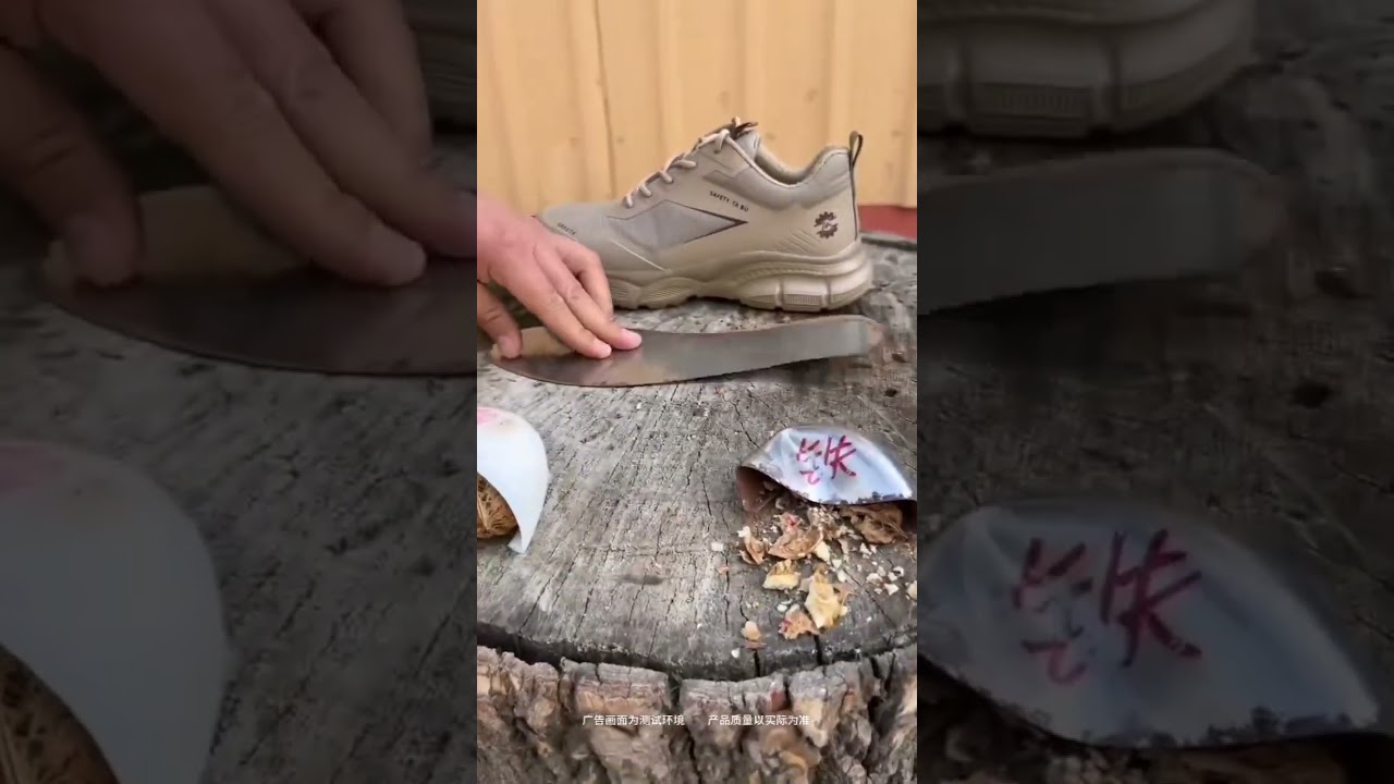 Safety shoes plastic toecaps and iron toecaps test compare 