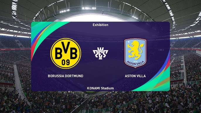 Borussia Dortmund vs Aston Villa (10/08/2024) Club Friendlies PES 2021