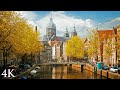 Autumn in amsterdam 4k  nature relaxation film with calming music