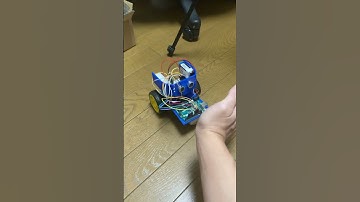 【Atduino】 超音波センサとPID制御で追跡ロボットの作成中　#shorts