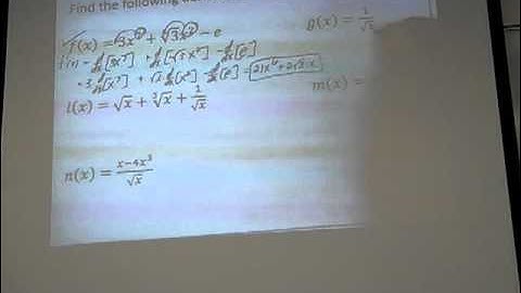 Unit 3 (Part 2) - Rules of Differentiation