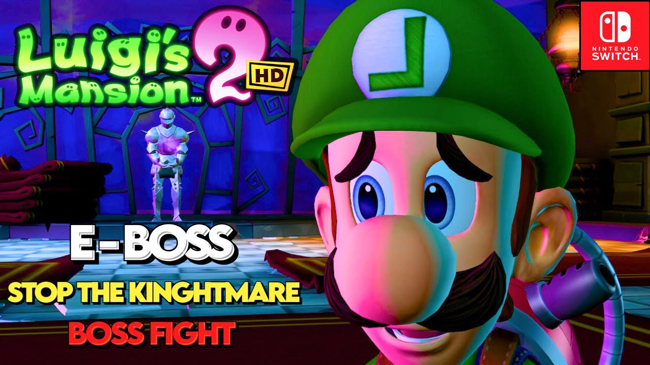 Luigi's Mansion 2 HD - Treacherous Mansion Boss Fight - Stop The Knightmare - Walkthrough