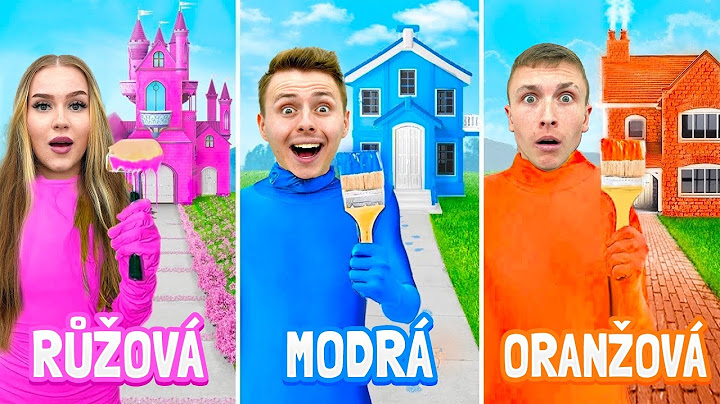 JEDNOBAREVNÝ DŮM CHALLENGE! 😱 **VÝHRA 30,000 Kč**