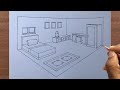 How to Draw a Room in 2 Point Perspective