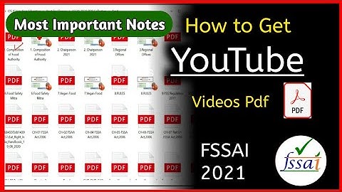 FSSAI Notes or PDFs for CFSO, Technical Officer & Assistant Exam Preparation 2021 @SwaEducation