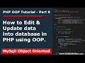 PHP OOP Tutorial 9: Edit &amp; Update data into database in PHP OOP | Fetch data by id using OOP in PHP