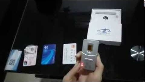 HF7000 bluetooth fingerprint and NFC type B card working video