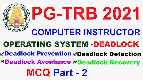 TRB  Computer Instructor Operating System -💥 DEADLOCK💥 PART 2  | VIBRANT ONLINE ACADEMY