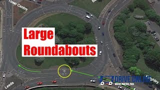 Large Roundabouts UK  Multi Lane Roundabout Rules Orange Street Halifax