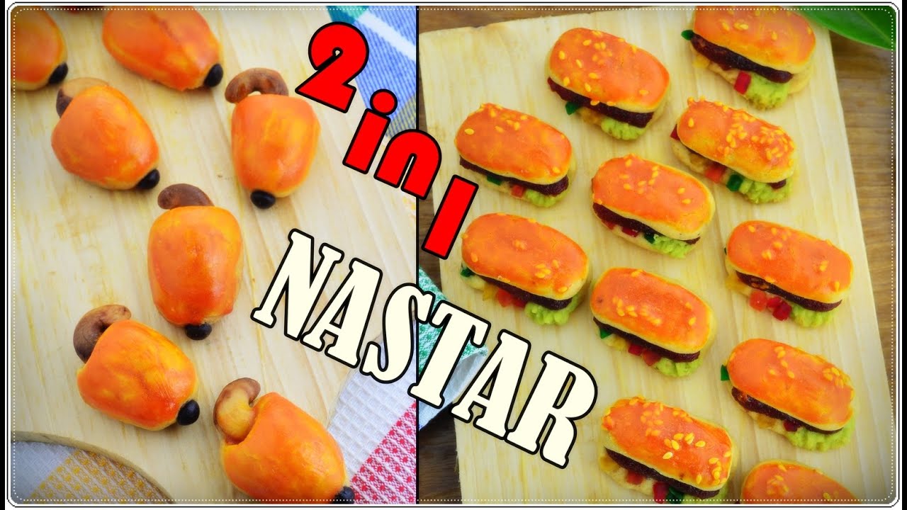 Kue Nastar Lumer Bentuk Jambu Mente & Hot Dog - YouTube