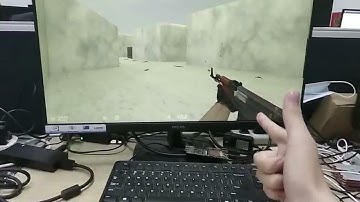 A demo of a gesture-based human-computer interaction shooting game.