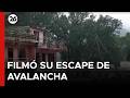 ⚠️ TRAGEDIA EN PRIMERA PERSONA | Film&oacute; el escape a la avalancha