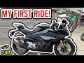 RIDING MY FIRST MOTORCYCLE HOME 2 HOURS FROM DEALERSHIP | CFMOTO 450 SS