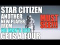 Another new player in Star citizen that came from No Mans Sky gets a tour of New Babbage gameplay