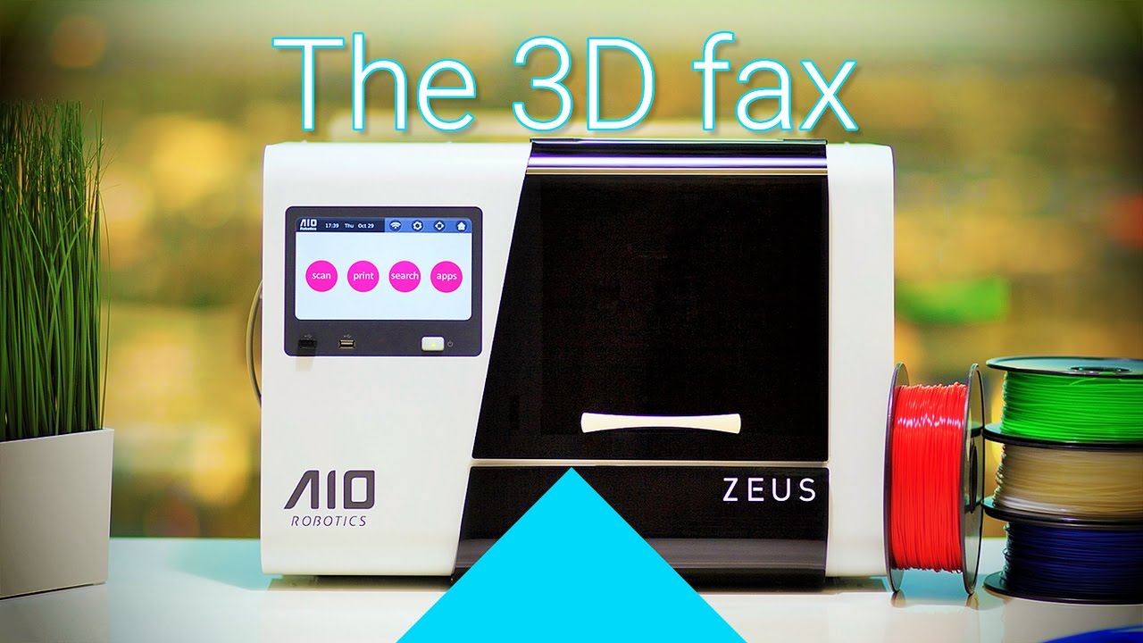 OA機器 Lifeprint LIFEPRINT 1/2] 3D fax: AIO Robotics ZEUS unboxing + first 3D scan and print