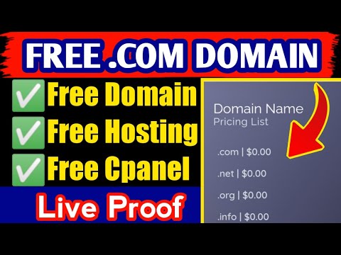 Free .com Domain Lifetime +  Free Hosting + Free SSL 100% Safe Free Lifetime for blogger & WordPress